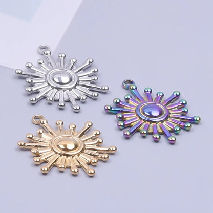 Simple Style Classic Style Sun 304 Stainless Steel Plating Women'S Pendant Necklace