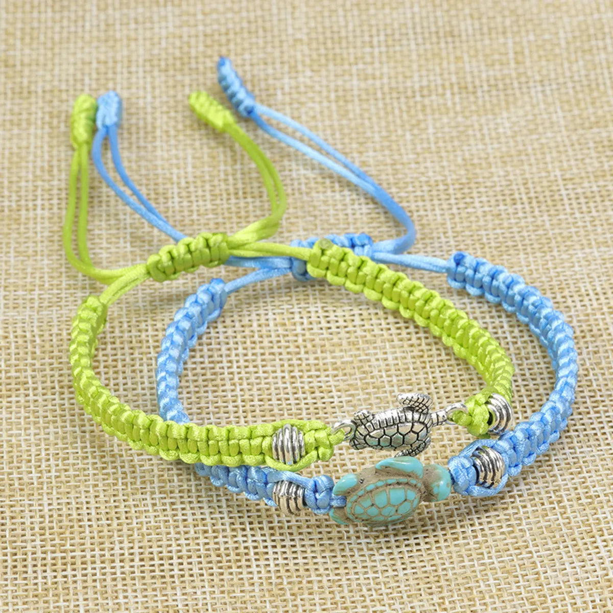 Simple Style Classic Style Sunflower Alloy Rope Shell Wholesale Drawstring Bracelets