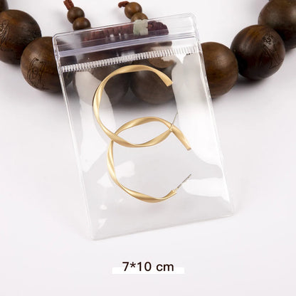 Simple Style Classic Style Transparent PVC Jewelry Packaging Bags