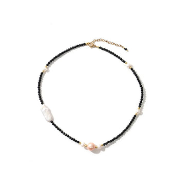 Simple Style Classic Style U Shape Freshwater Pearl Copper Beaded Women's Bracelets Necklace