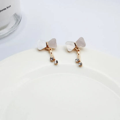 Simple Style Clouds Alloy Inlay Artificial Pearls Ear Studs 1 Pair