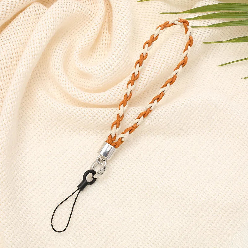 Simple Style Color Block Cotton Polyester Knitting Mobile Phone Chain