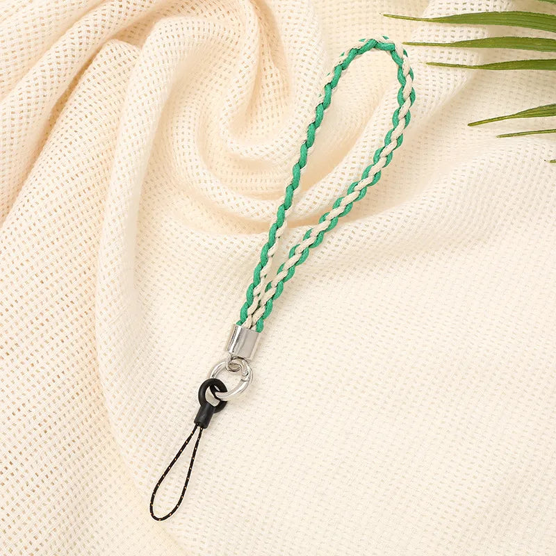 Simple Style Color Block Cotton Polyester Knitting Mobile Phone Chain