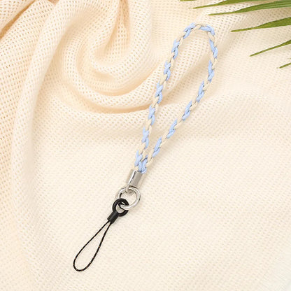 Simple Style Color Block Cotton Polyester Knitting Mobile Phone Chain