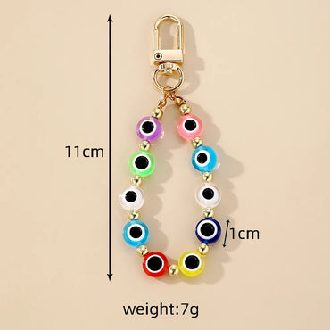 Simple Style Color Block Resin Bag Pendant Keychain