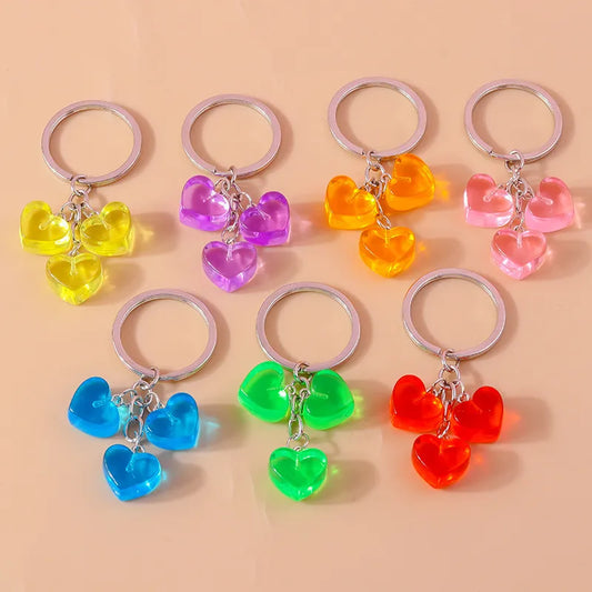 Simple Style Color Block Resin Women'S Keychain