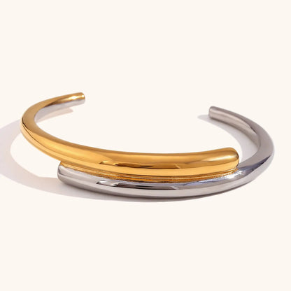 Simple Style Color Block Stainless Steel Rings Bracelets 1 Piece