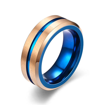 Simple Style Color Block Stainless Steel Unisex Rings