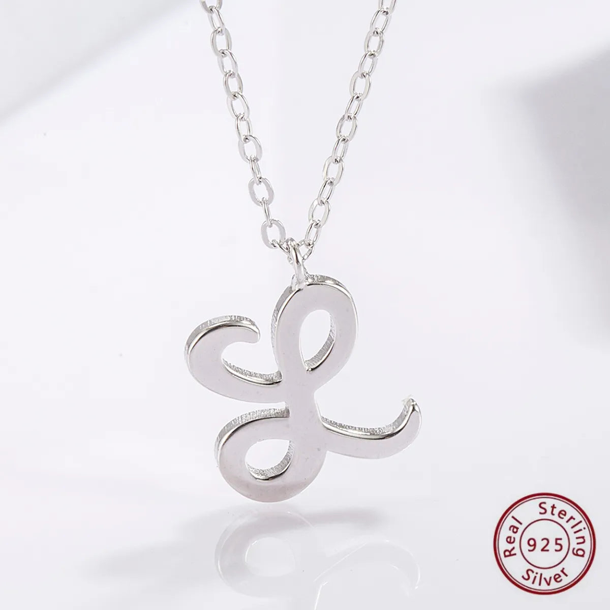 Simple Style Commute Cross Letter Sterling Silver Plating Inlay Zircon White Gold Plated Pendant Necklace