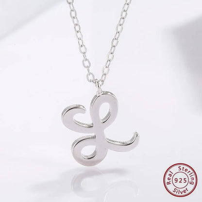 Simple Style Commute Cross Letter Sterling Silver Plating Inlay Zircon White Gold Plated Pendant Necklace