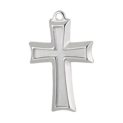 1 Piece Stainless Steel 18K Gold Plated Cross