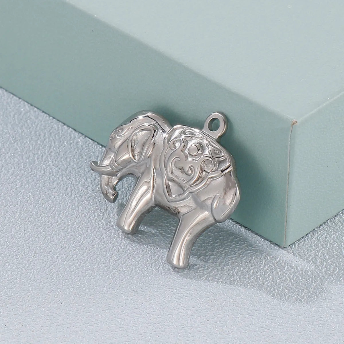 1 Piece Stainless Steel 18K Gold Plated Animal Elephant Pendant