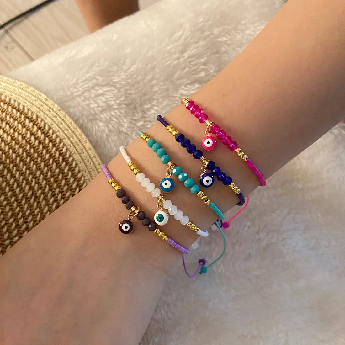 Simple Style Commute Eye Rope Wholesale Bracelets