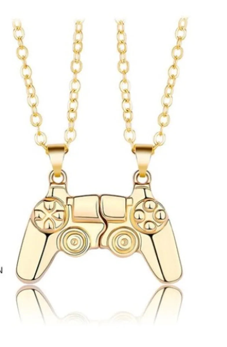 Simple Style Commute Game Console Alloy Plating Couple Bracelets Necklace