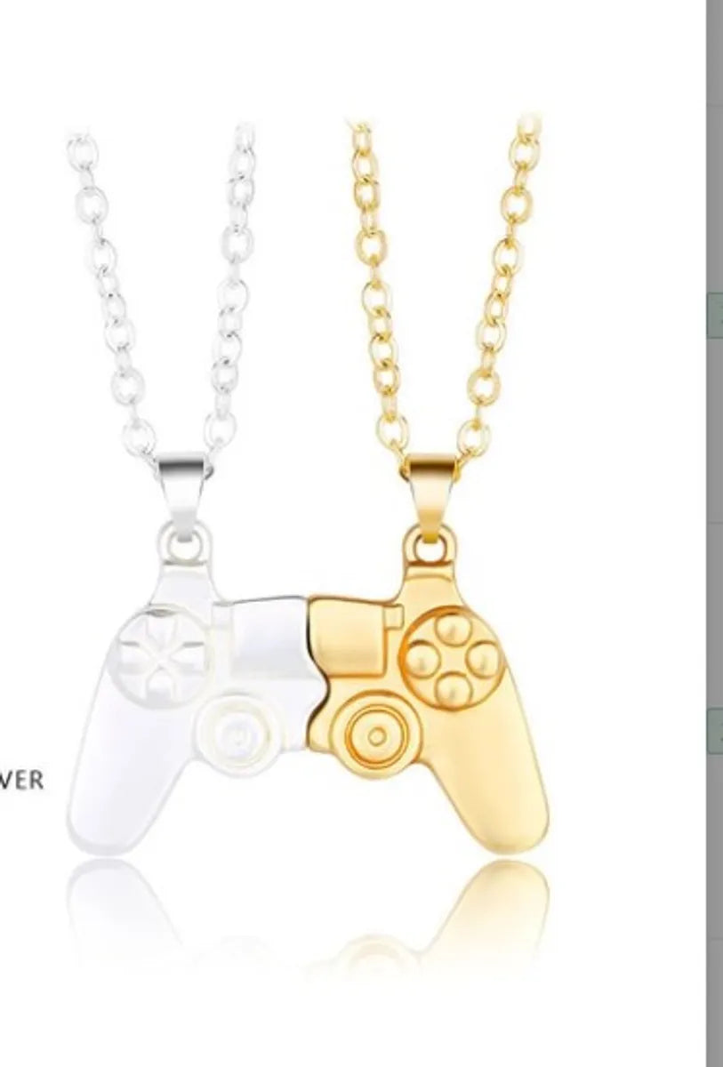 Simple Style Commute Game Console Alloy Plating Couple Bracelets Necklace