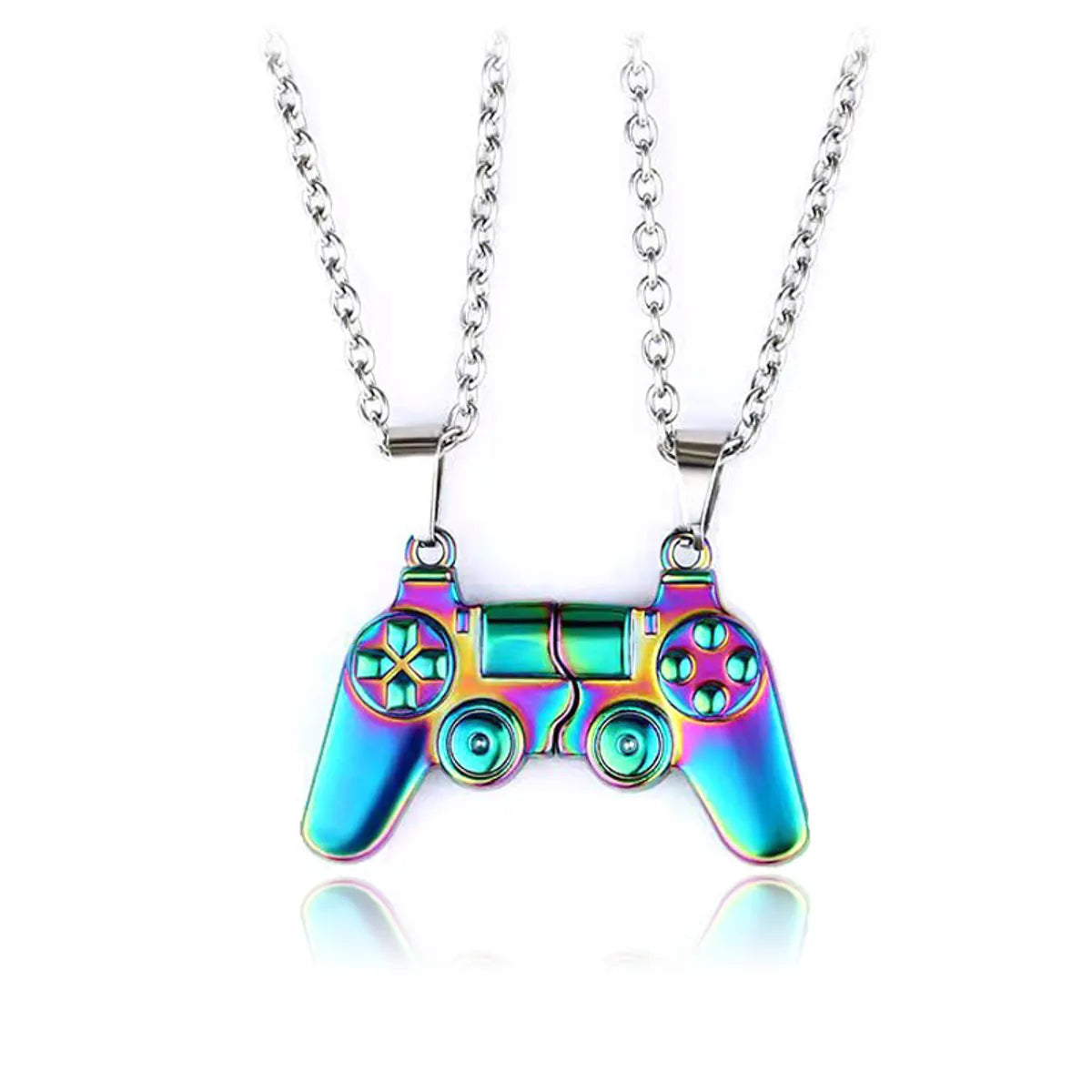 Simple Style Commute Game Console Alloy Plating Couple Bracelets Necklace