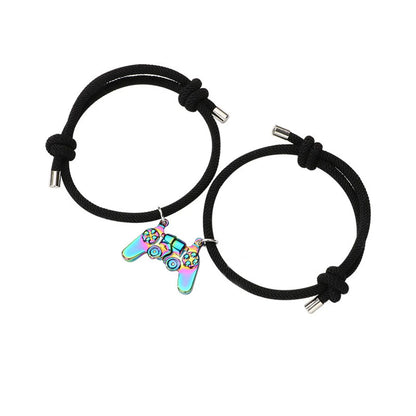 Simple Style Commute Game Console Alloy Plating Couple Bracelets Necklace