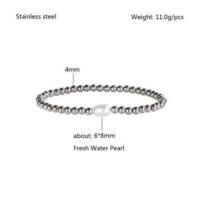 Simple Style Commute Geometric 303 Stainless Steel Bracelets In Bulk