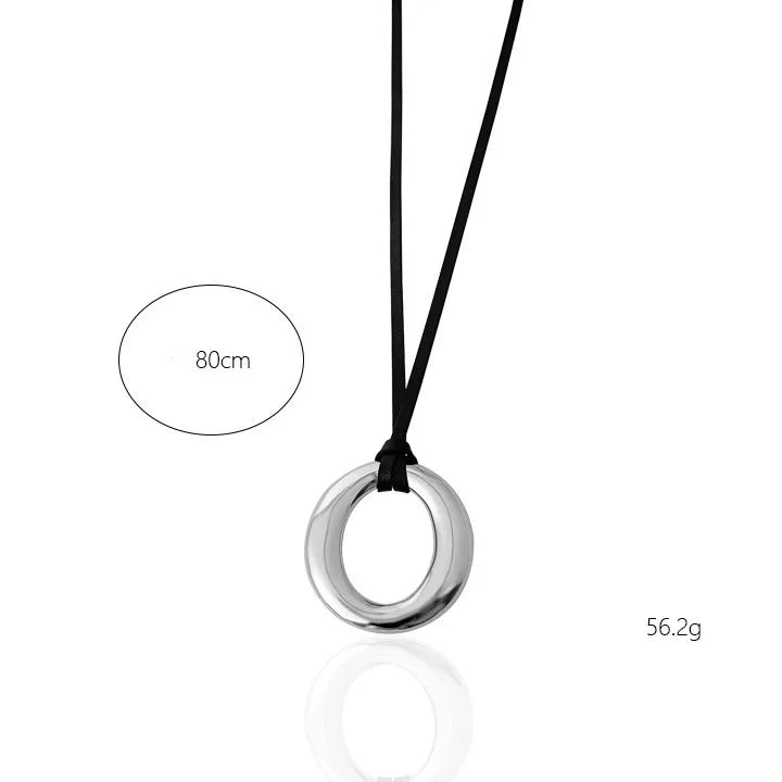 Simple Style Commute Geometric Alloy Rope Wholesale Pendant Necklace