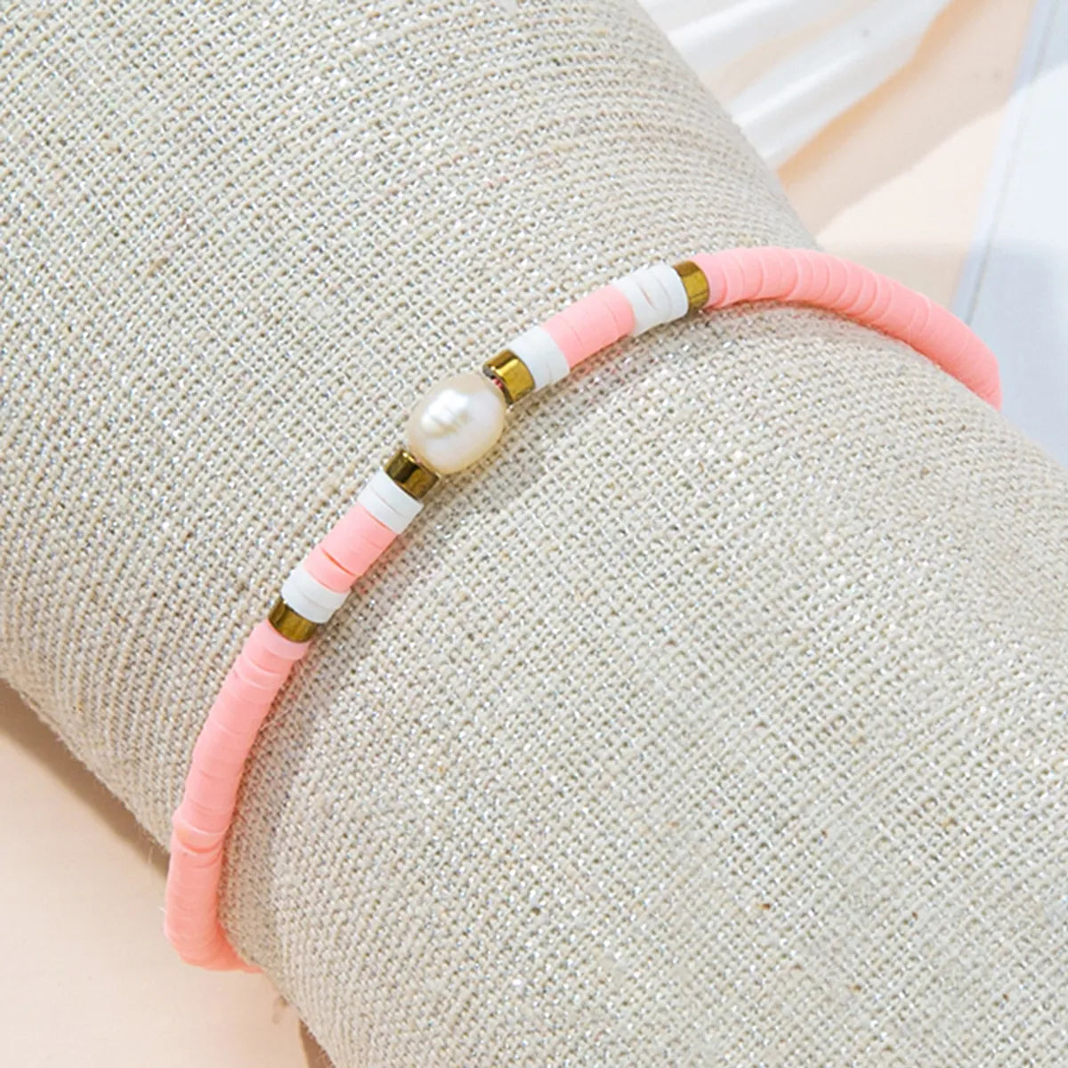 Simple Style Commute Geometric Alloy Soft Clay Wholesale Bracelets