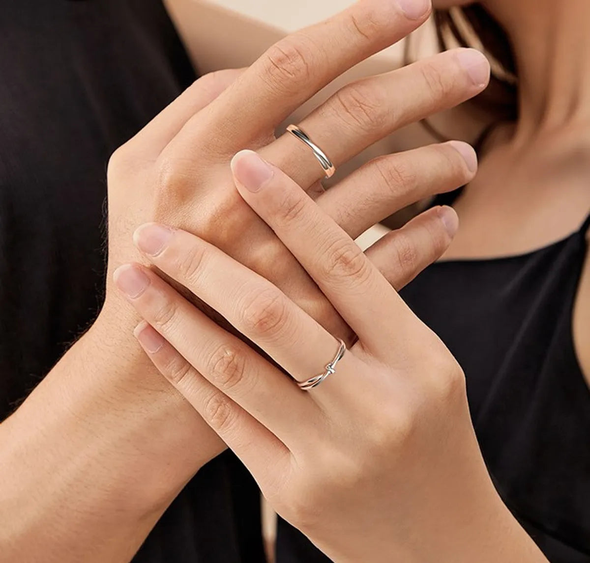 Simple Style Commute Geometric Sterling Silver Open Rings