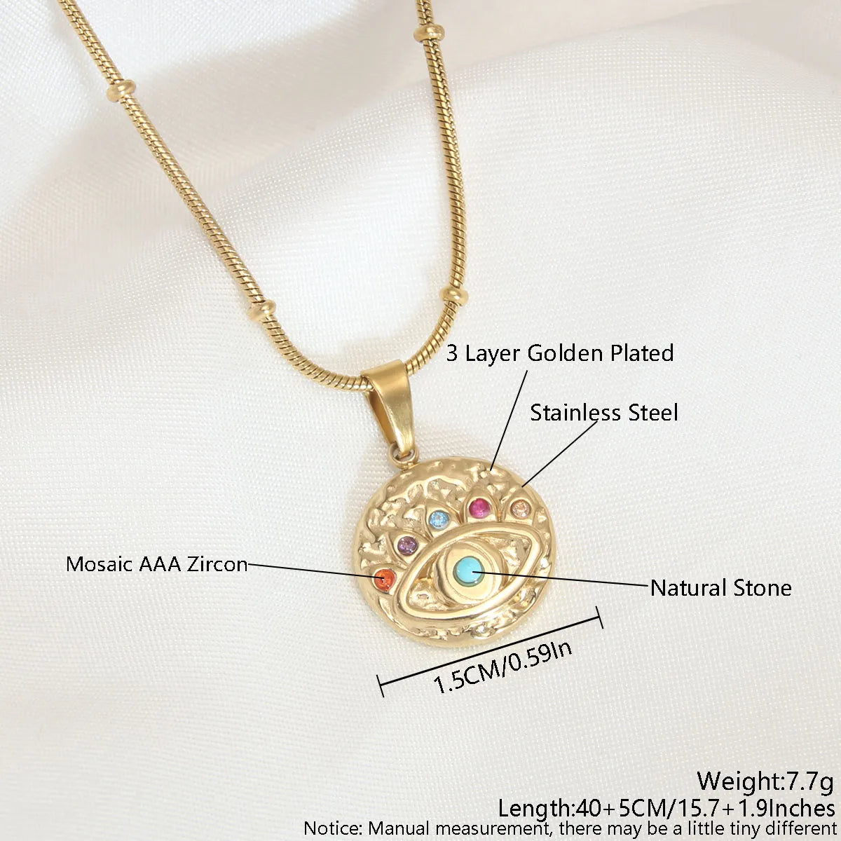 Simple Style Commute Heart Shape Life Tree Eye 18K Gold Plated Shell 304 Stainless Steel Shell Wholesale Pendant Necklace