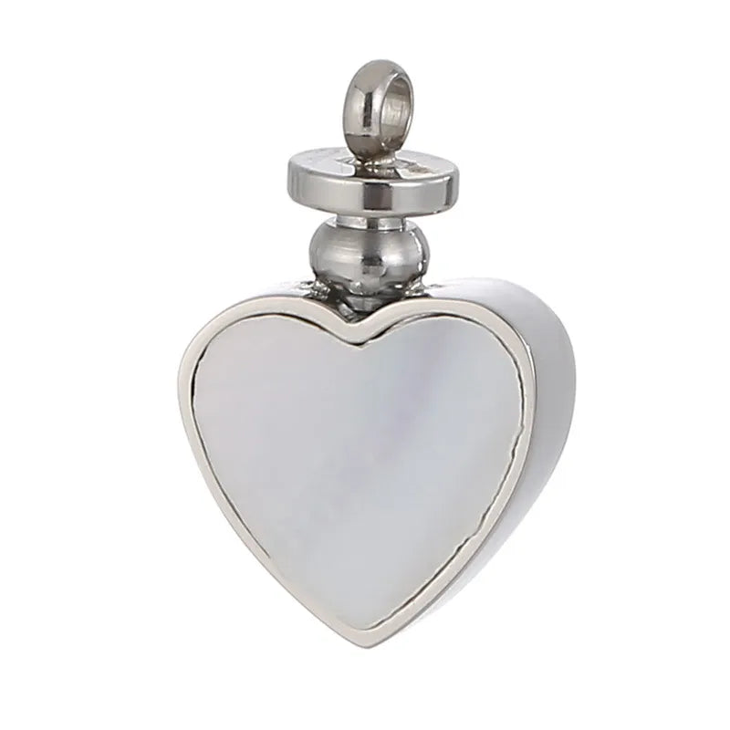 1 Piece Stainless Steel Shell 18K Gold Plated Heart Shape