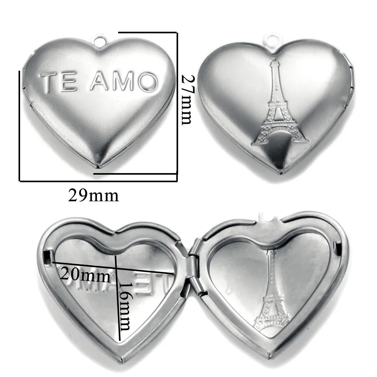 1 Piece Stainless Steel Polished Pendant