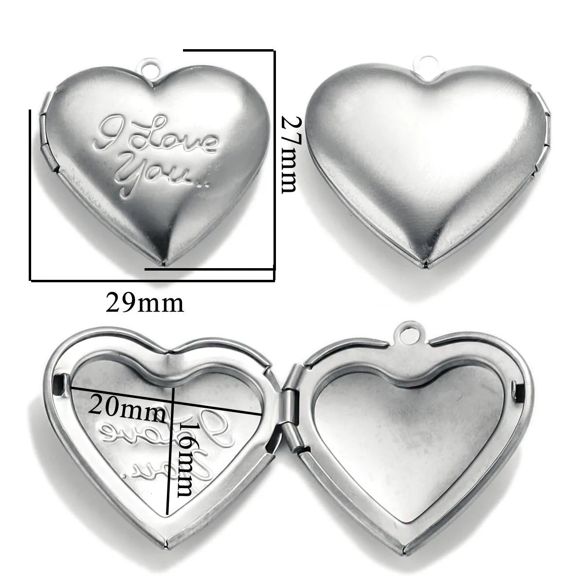 1 Piece Stainless Steel Polished Pendant