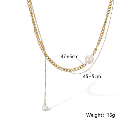 304 Stainless Steel 18K Gold Plated Simple Style Commute Plating Heart Shape Necklace