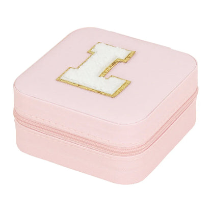 Simple Style Commute Letter Pu Leather Jewelry Boxes