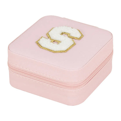 Simple Style Commute Letter Pu Leather Jewelry Boxes