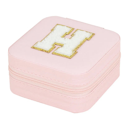 Simple Style Commute Letter Pu Leather Jewelry Boxes