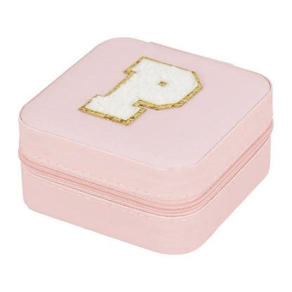 Simple Style Commute Letter Pu Leather Jewelry Boxes