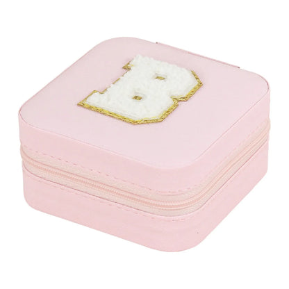 Simple Style Commute Letter Pu Leather Jewelry Boxes