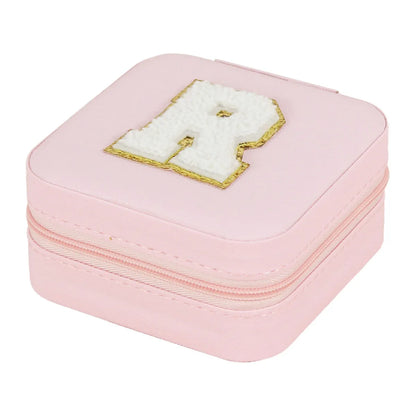 Simple Style Commute Letter Pu Leather Jewelry Boxes