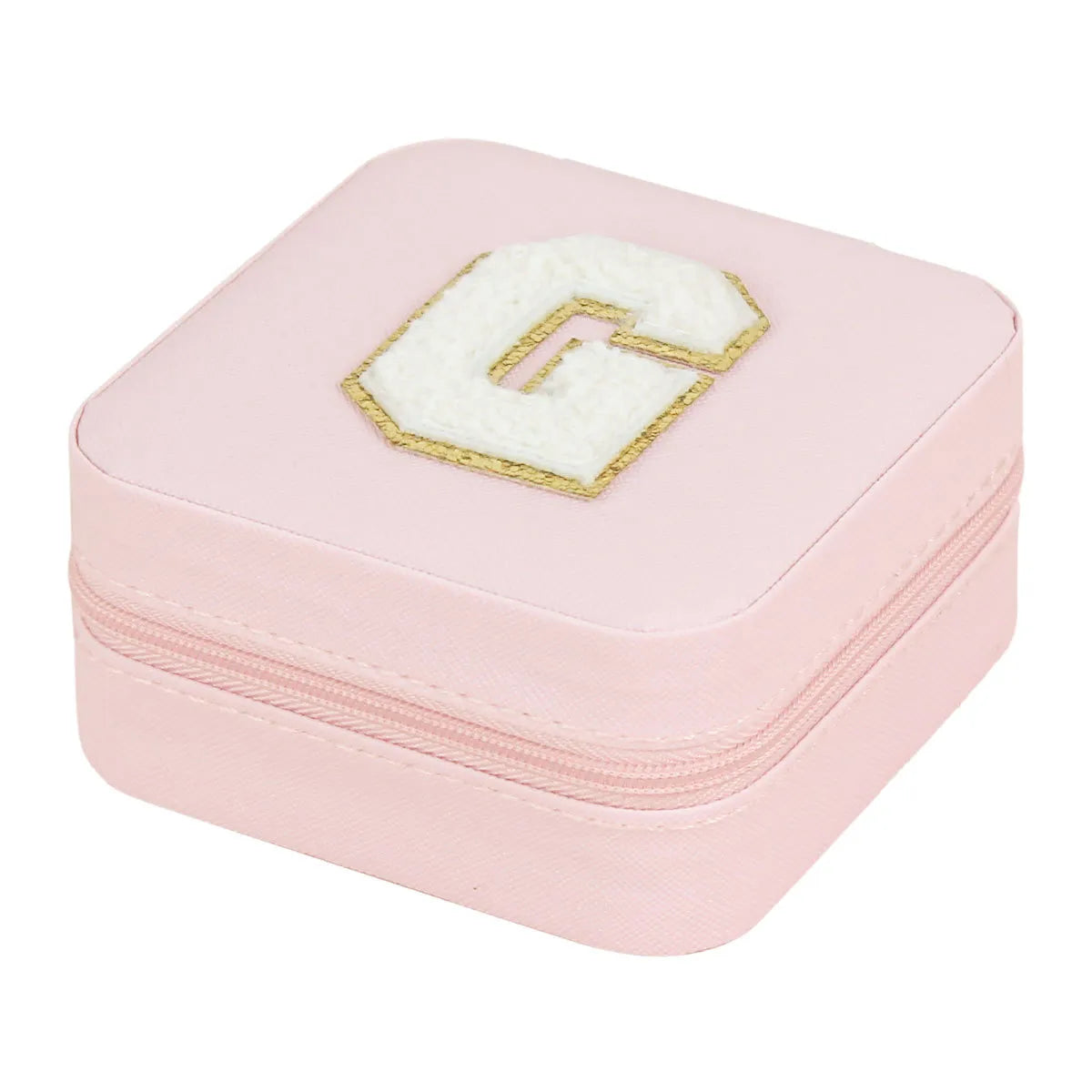 Simple Style Commute Letter Pu Leather Jewelry Boxes