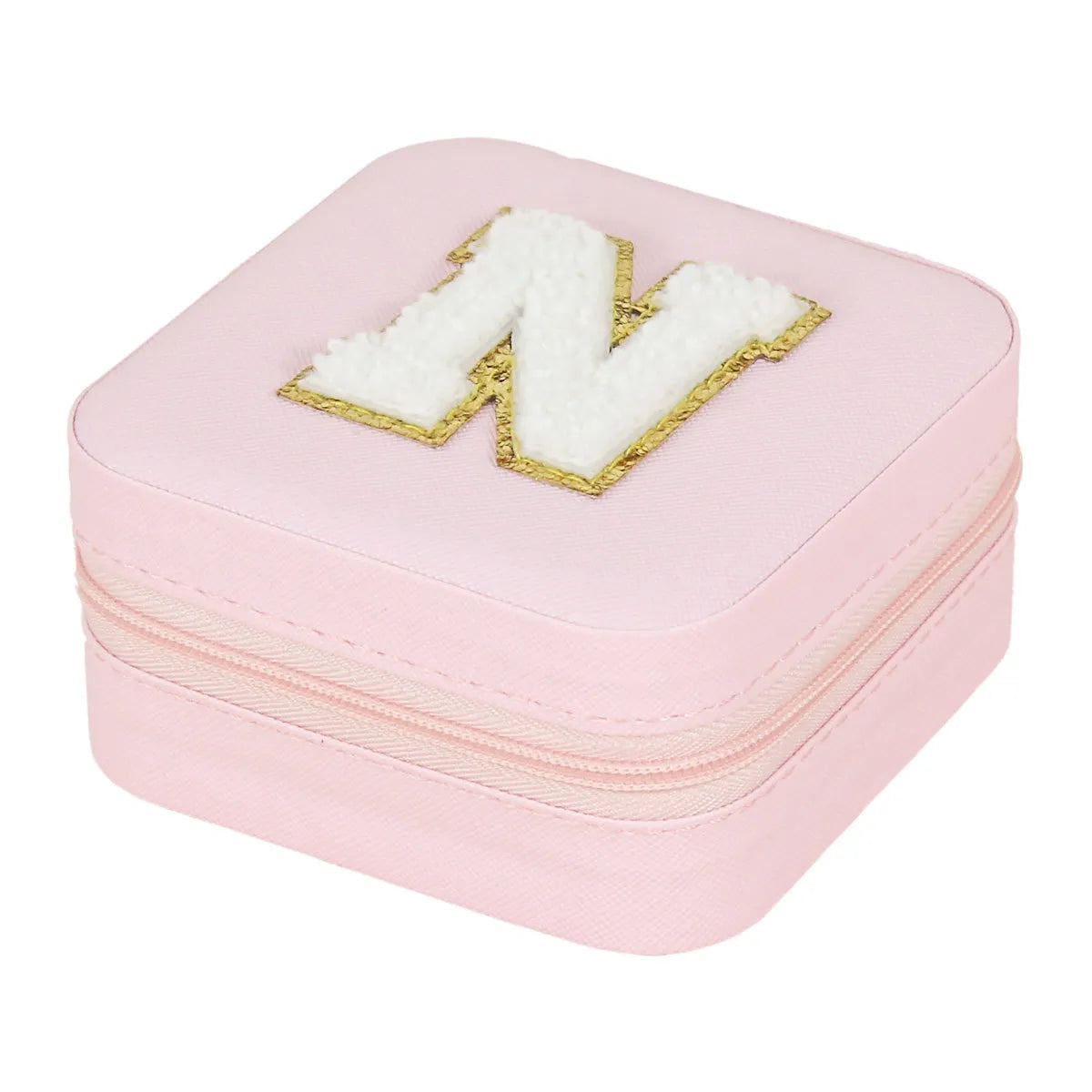 Simple Style Commute Letter Pu Leather Jewelry Boxes