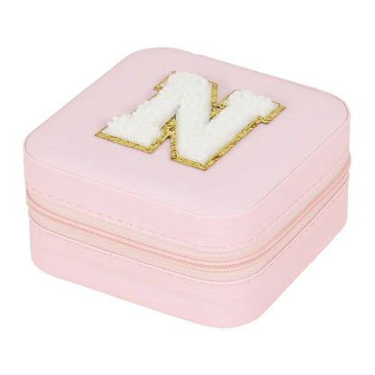 Simple Style Commute Letter Pu Leather Jewelry Boxes