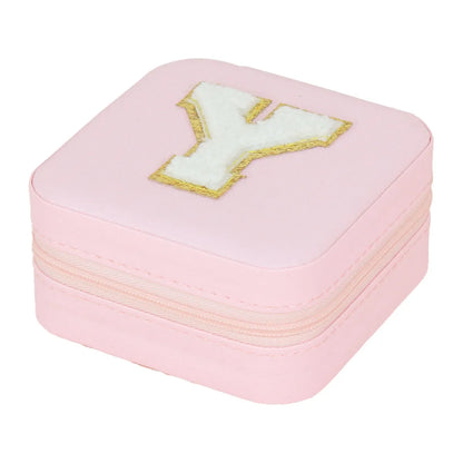 Simple Style Commute Letter Pu Leather Jewelry Boxes