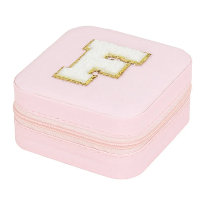 Simple Style Commute Letter Pu Leather Jewelry Boxes