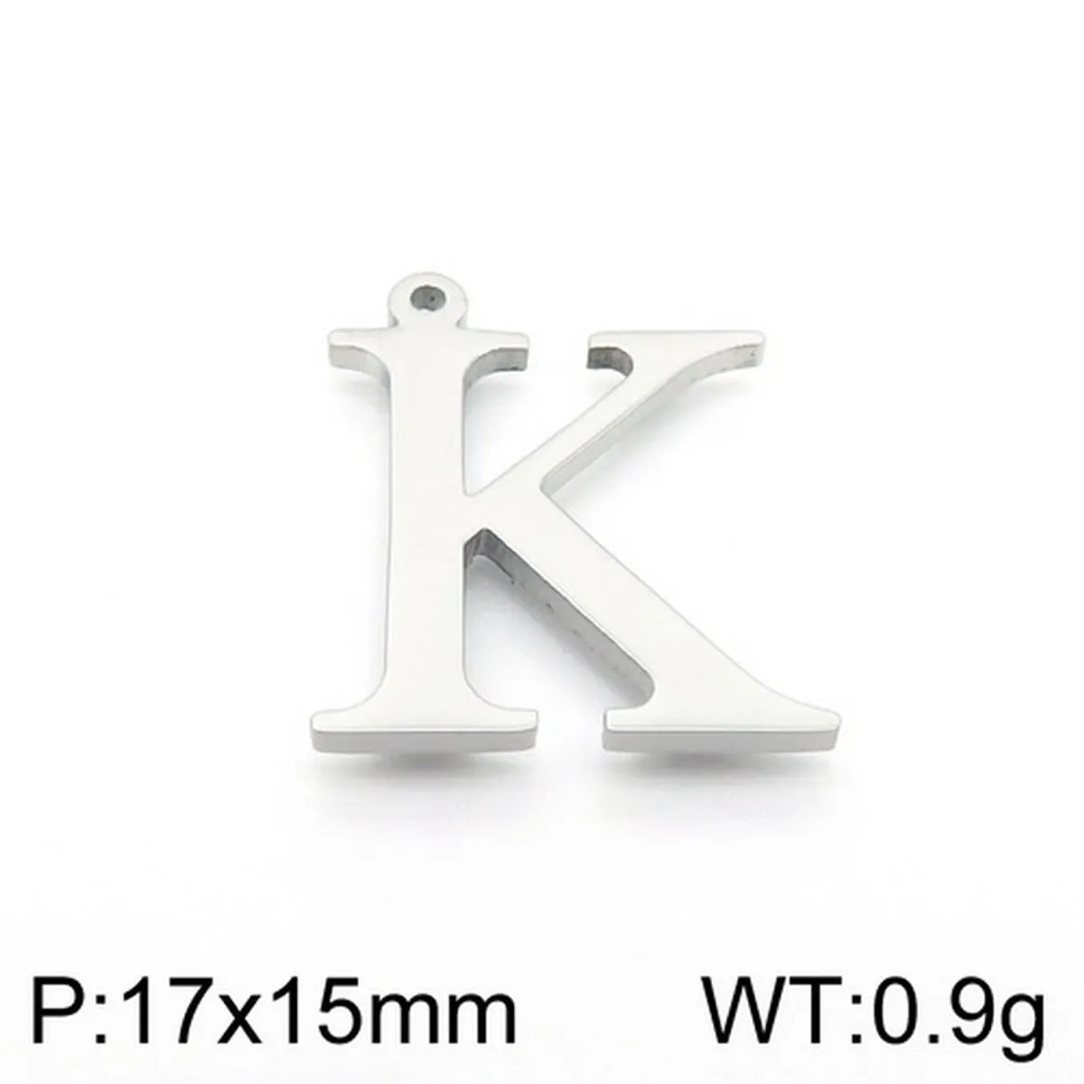 1 Piece Stainless Steel 18K Gold Plated Letter