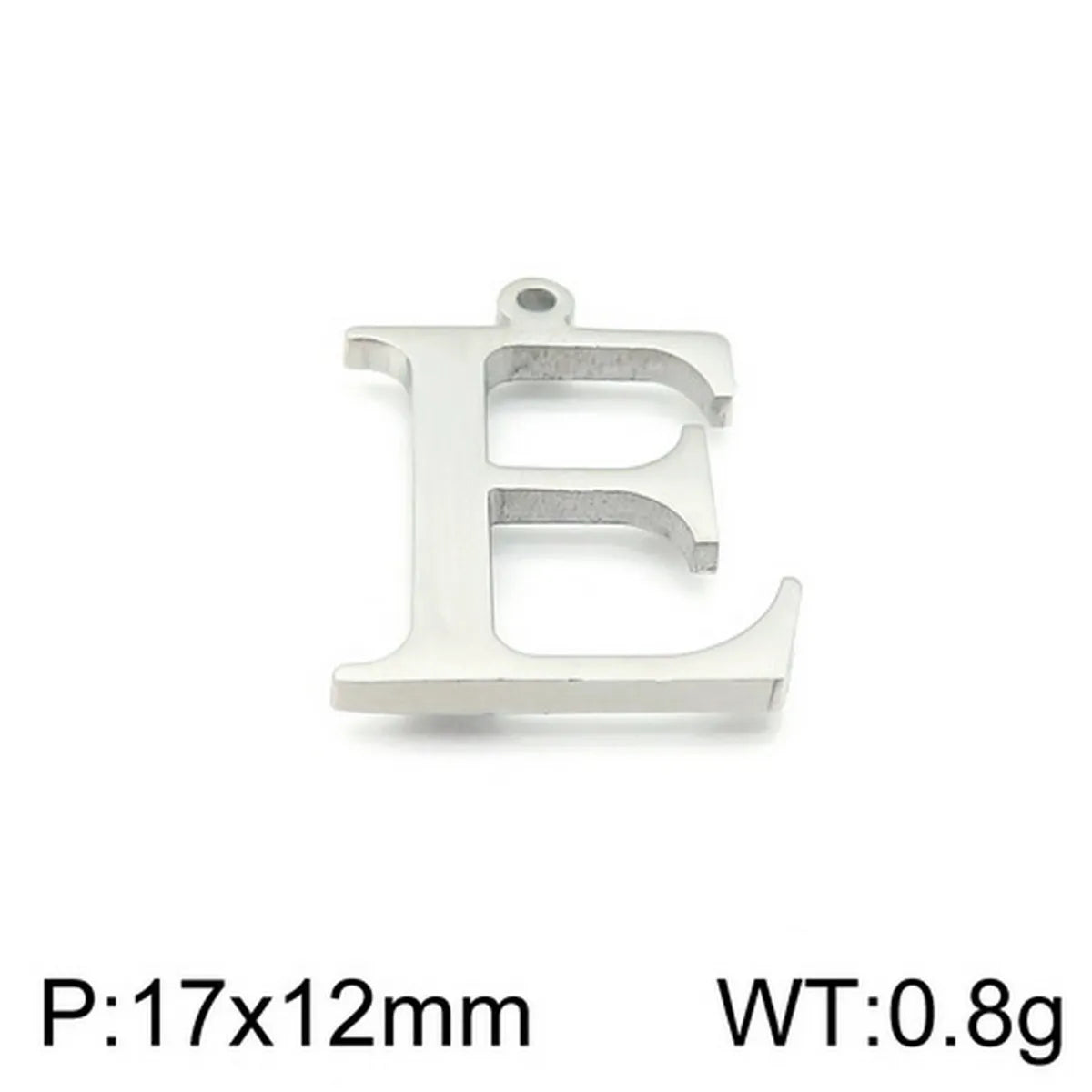 1 Piece Stainless Steel 18K Gold Plated Letter