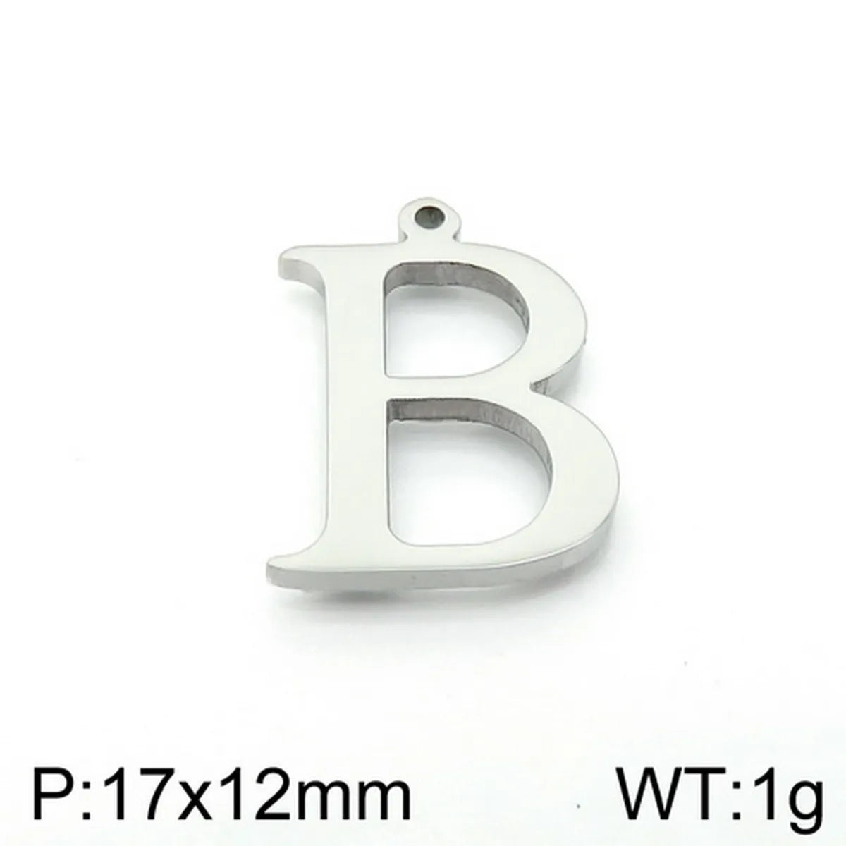 1 Piece Stainless Steel 18K Gold Plated Letter