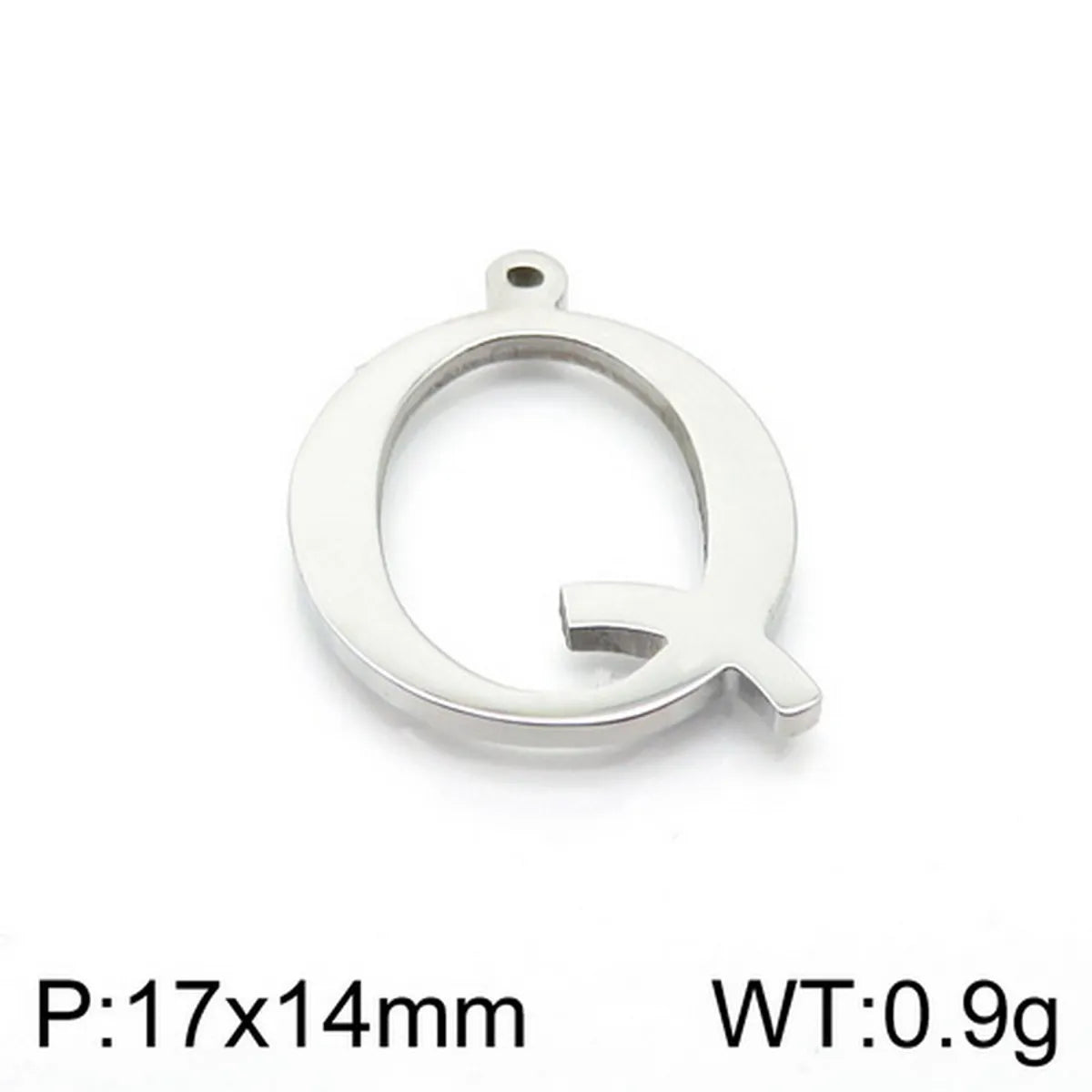 1 Piece Stainless Steel 18K Gold Plated Letter