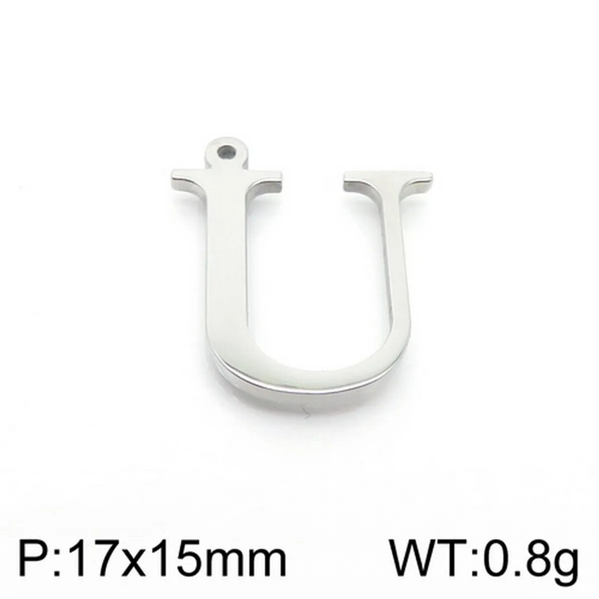 1 Piece Stainless Steel 18K Gold Plated Letter