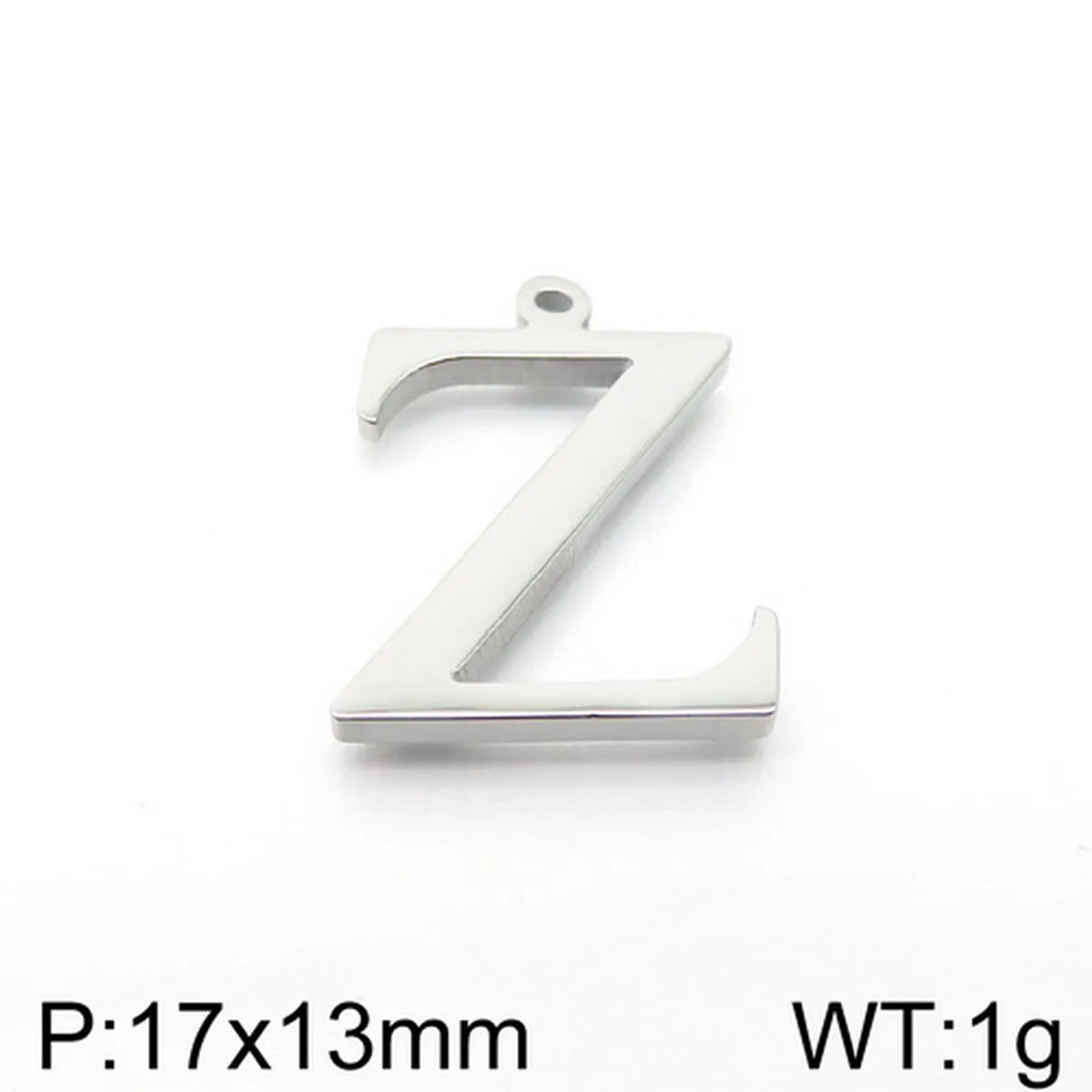 1 Piece Stainless Steel 18K Gold Plated Letter