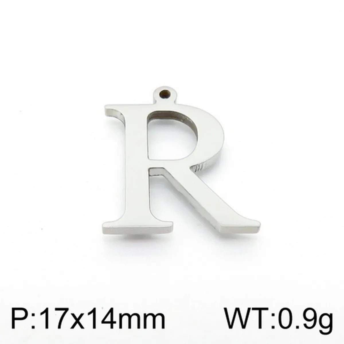 1 Piece Stainless Steel 18K Gold Plated Letter