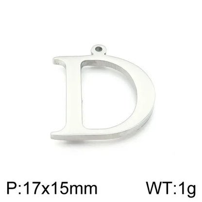 Simple Style Commute Letter Stainless Steel Charms Jewelry Accessories