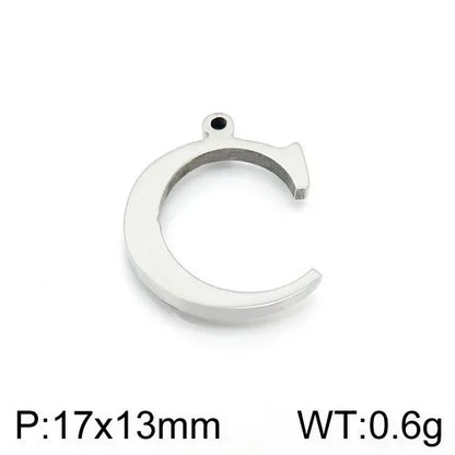 Simple Style Commute Letter Stainless Steel Charms Jewelry Accessories